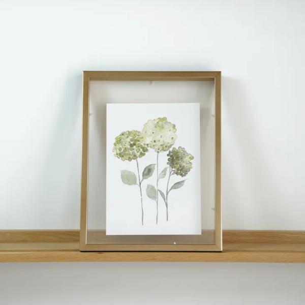 COLOR WATERCOLOR | Hydrangea Flowers Art Print #6 ...
