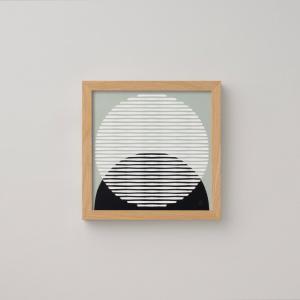 a good view (designed by QUARTER REPORT) | 20x20cm 月食 グレー 北欧 アートポスター