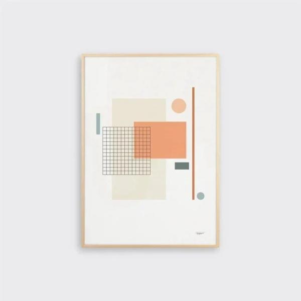 Tom Pigeon | Grid 1 | A3 アートプリント/アートポスター UK 北欧 シンプ...