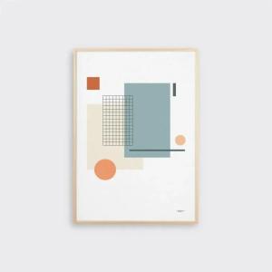 Tom Pigeon | Grid 2 | A3 アートプリント/アートポスター UK 北欧 シンプル モダン インテリア｜hafen