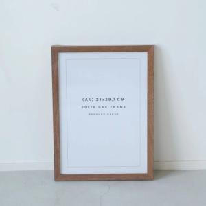 POSTER & FRAME | Oak Dark Frame | A4 ポスターフレーム 額縁 オーク 木製｜hafen