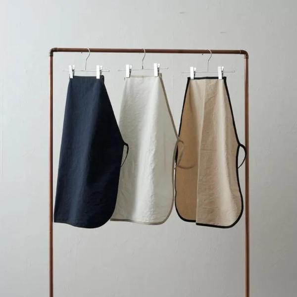 SUNNY LOCATION | パイピングエプロン (ネイビー/ホワイト/ナチュラル) 3カラー ...