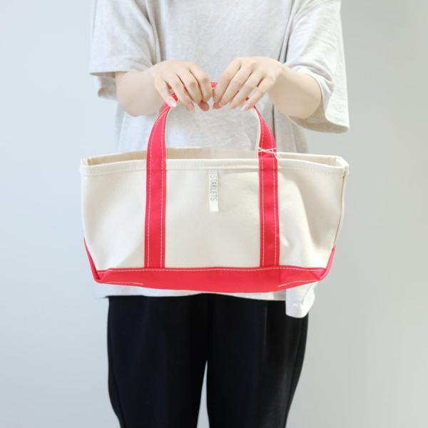 STARLETS | 星プリントトートバッグ (red) | Sサイズ スターレッツ ミニキャンバス...