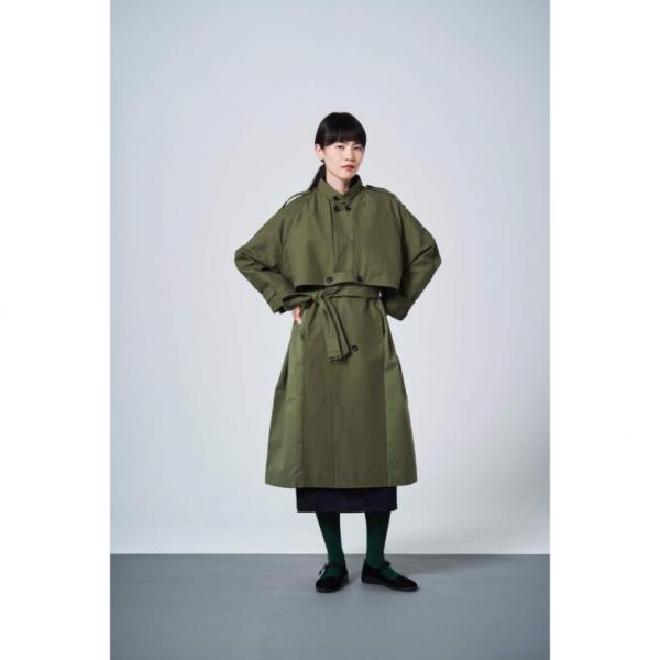 【SALE セール】sneeuw (スニュウ) | トレンチコート (green) | コート アウ...