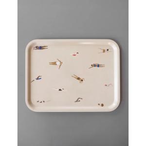 FINE LITTLE DAY | SWIMMERS LARGE TRAY SAND (TR-SWI4333-S) 43x33cm | 角トレイ大 北欧 スウェーデン