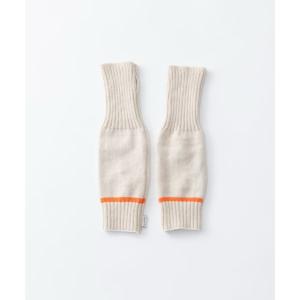 TRICOTE | LINE RIB ARM WARMERS (beige) | アームウォーマー トリコテ シンプル あたたかい 防寒｜hafen