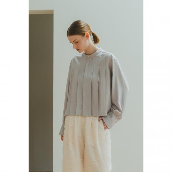 【SALE セール】WHYTO. (ホワイト) | DOUBLE SIDE PLEATS BLOUS...