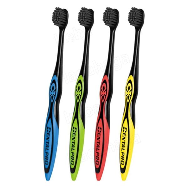 デンタルプロ　ブラックハブラシコンパクト やわらかめ／ふつう／かため