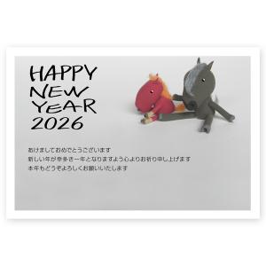 新品未使用　2026年用　年賀はがき　180枚 年賀状 2026年 午年 うま年 馬 私製年賀はがき 10枚 ne104 : ハガキ