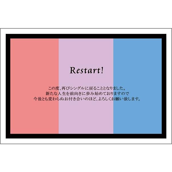 １０枚 　離婚 報告 ハガキ お知らせ 葉書 はがき　SMS-006