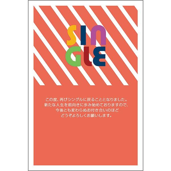 １０枚 　離婚 報告 ハガキ お知らせ 葉書 はがき　SMS-007