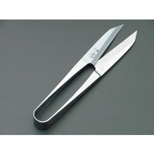 握り鋏 爪型（小はさみ）サイズ120mm糸切り、最高級青鋼入り 東研吉