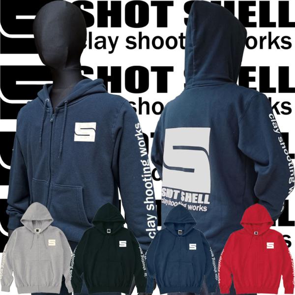 Shot Shell スウェット パーカー クレー射撃 カッコイイ カジュアル スポーツ