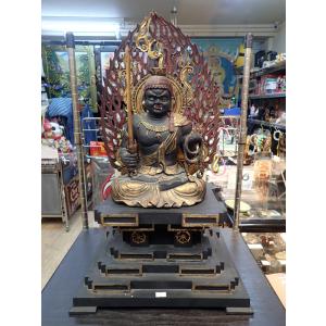 不動明王 合金製青彩色 15.5cm【牧田秀雲作】 : 仏壇・仏具販売-仏壇屋