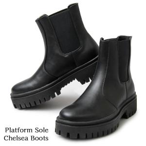 Platform　Sole Chelsea Boots｜hageomusubinet