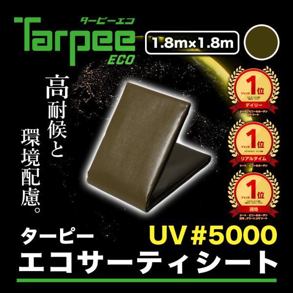 UVシート ターピー エコサーティシートUV #5000 1.8m×1.8m ODグリーン | 日本...