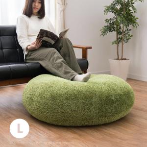 クッション 芝生クッション フロアクッション ラウンドクッション 座布団 円形 丸 90cm L 芝生 おしゃれ 大きい 緑 グリーン シーヴァ｜hagihara6011