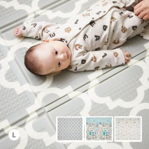 ラグ マット プレイマット 3畳 178cm×196cm L 折りたたみ クッション キッズラグ 道路柄 アニマル柄 モロッコ柄 子ども部屋 エクスシリーズ