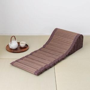い草 テレビ枕 40×100×20cm ブラウン アジアン 和モダン