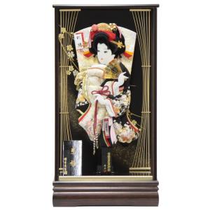 羽子板 ケース入り 金駒刺しゅう春陽(TO2302) 18号...
