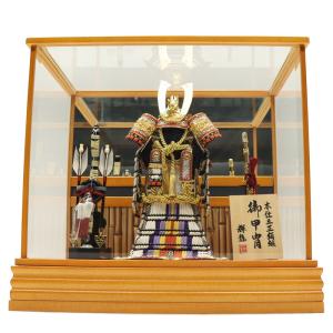 柿沼東光 五月人形 木目込み 伝統工芸士 作 (勇壮 白 アクリルケース