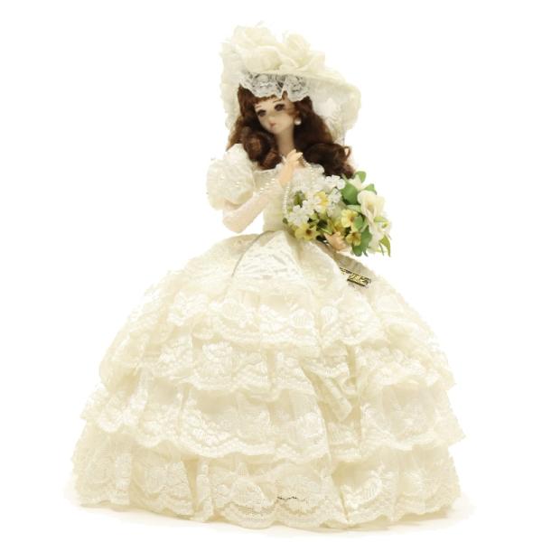 アウトレット品 フランス人形 GFR-1549 ホワイト グレイシイ 仏蘭西人形 24a-ya-05...