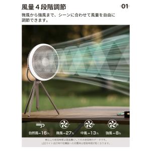 ★専門家が推奨 扇風機 キャンプ 充電式 アウ...の詳細画像2