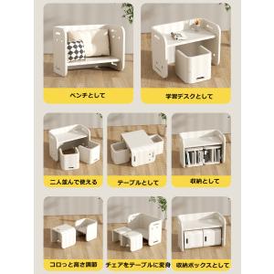 学習机 勉強机 子供 机 ツインデスク キッズ...の詳細画像3
