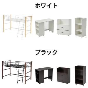 ロフトベッド システムベッド 机付き ロフトベ...の詳細画像1