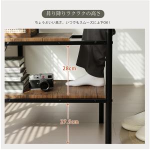 ロフトベッド 階段 宮 ハイタイプ 机付き ハ...の詳細画像4