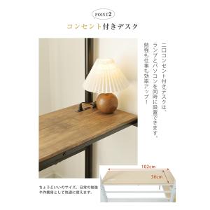 ロフトベッド 階段 宮 ハイタイプ 机付き ハ...の詳細画像5