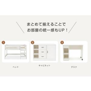 システムベッド ロフトベッド 子供 机付き ロ...の詳細画像3