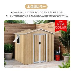 【窓付き】物置 屋外 スチール 倉庫 戸外収納...の詳細画像1