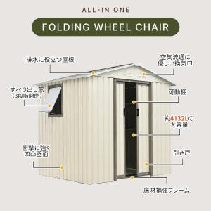 【窓付き】物置 屋外 スチール 倉庫 戸外収納...の詳細画像3