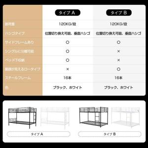二段ベッド 2段ベッド パイプベッド ニ段ベッ...の詳細画像3