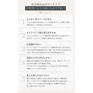 ロフトベッド ロータイプ システムベッド ロフ...の詳細画像2