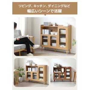 キャビネット ガラスキャビネット サイドボード...の詳細画像4