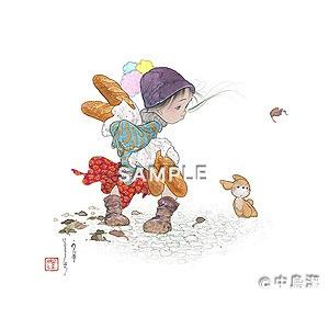 中島潔 【夏のバス停】 レフグラフ 保証書有り 中島潔 【夏のバス停】 レフグラフ 保証書有り