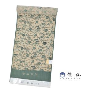 竺仙鑑製浴衣（ちくせん）綿芭蕉籠染め両面高級ゆかた反物金魚 : 愛着