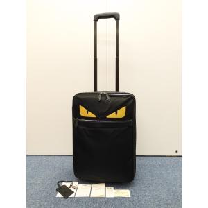 美品　プラダ　キャリーケース　三角ロゴ　サフィアーノ　ナイロン　旅行　ブラック PRADA（プラダ） キャリーケース バッグ スーツケース ナイロン