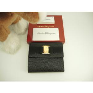 極美品◇FERRAGAMO フェラガモ 0775288 レザー ガンチーニ金具付き