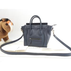 CELINE（セリーヌ） 極 美品 希少品 ラゲージ マイクロショッパー ロゴ