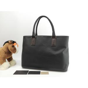 【BOTTEGA VENETA】ビジネスバッグ　イントレチャート　レザー　茶色 BOTTEGA VENETA】ビジネスバッグイントレチャートレザー焦茶色