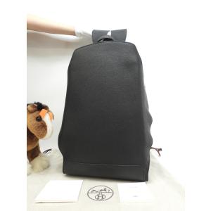 エルメス バックパック シティ トリヨンクレマンス黒 シルバ―金具 リュックサック 新品同様@C