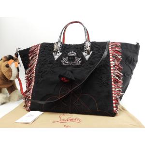 クリスチャンルブタン トートバッグ Mexicaba s付ハンドバッグ特大 限定 美品@ 3