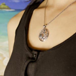 ハワイアンジュエリー ネックレス ペンダント シルバー925 マーメイドの世界観 オーシャンシリーズ...