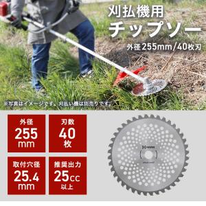 高品質チップソー 替刃 255mm 40枚刃【...の詳細画像1