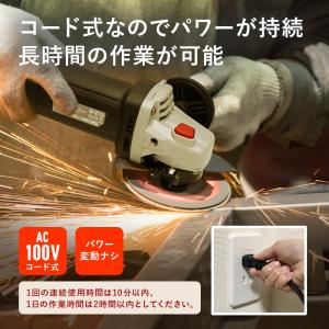 【保証なし】ハイガー 電動アングルグラインダー...の詳細画像4