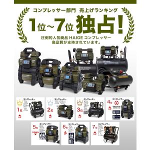 ハイガー エアコンプレッサー 100V 17L...の詳細画像1