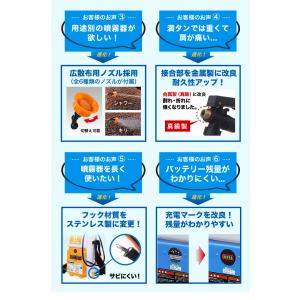 ハイガー 充電式電動噴霧器 12L 背負い式 ...の詳細画像3